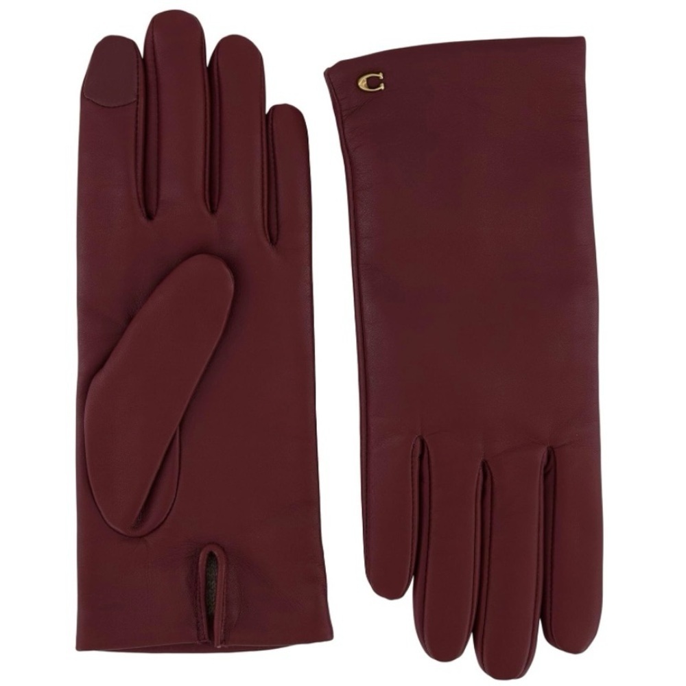 NWT COACH Signature Leather Tech Gloves (Size 6 1/2 or XS) - Picture 3 of 8